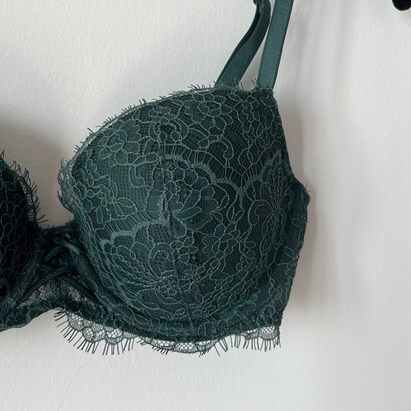 VICTORIAS SECRET Dream Angels Bra - Green Lace - Picture 2 of 3